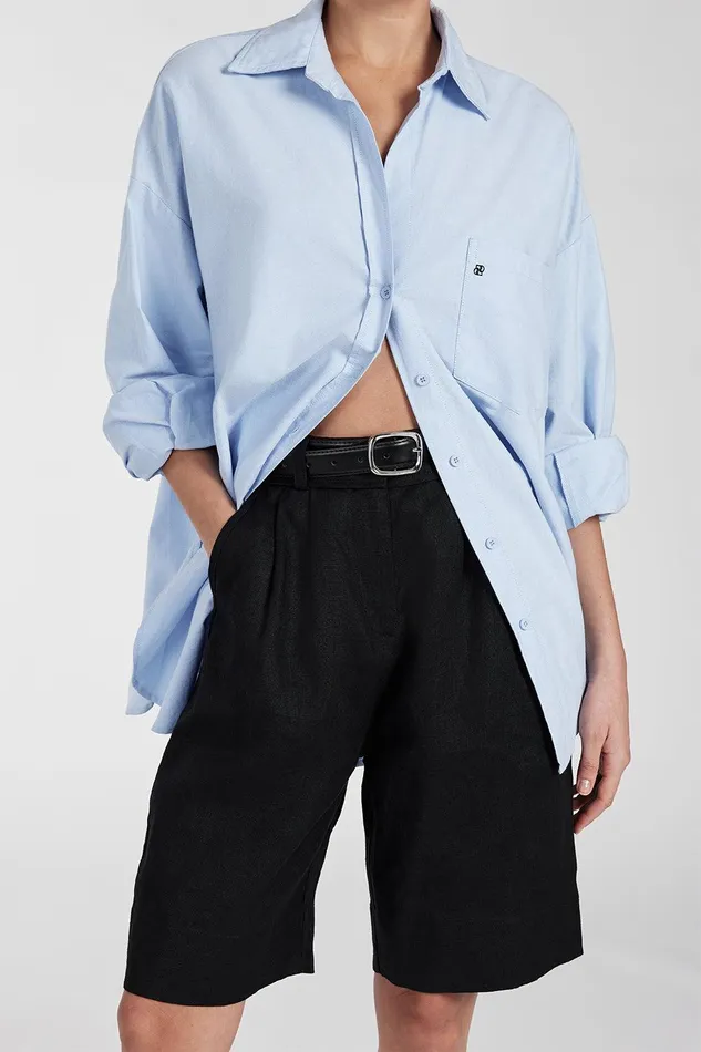 KAYLA BLACK LINEN BERMUDA SHORT Women DISSH Shorts