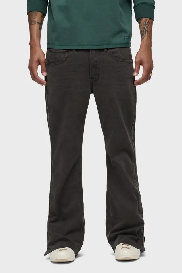 Kick Flare Men Hudson Jeans Walker Track Carbon