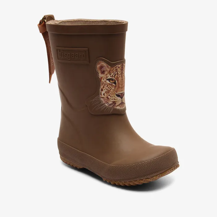 KIDS basic rubber brownjaguar Brown Rubber boots bisgaardshoes