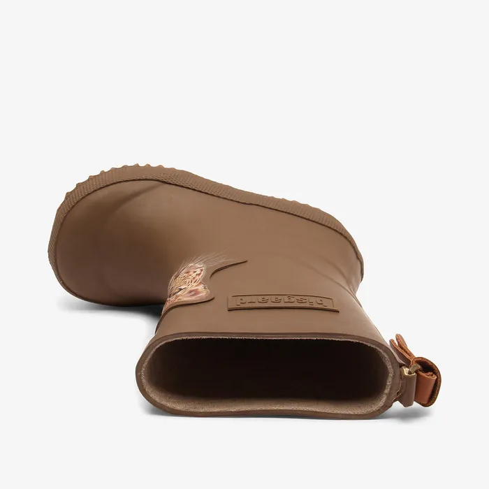 KIDS basic rubber brownjaguar Brown Rubber boots bisgaardshoes