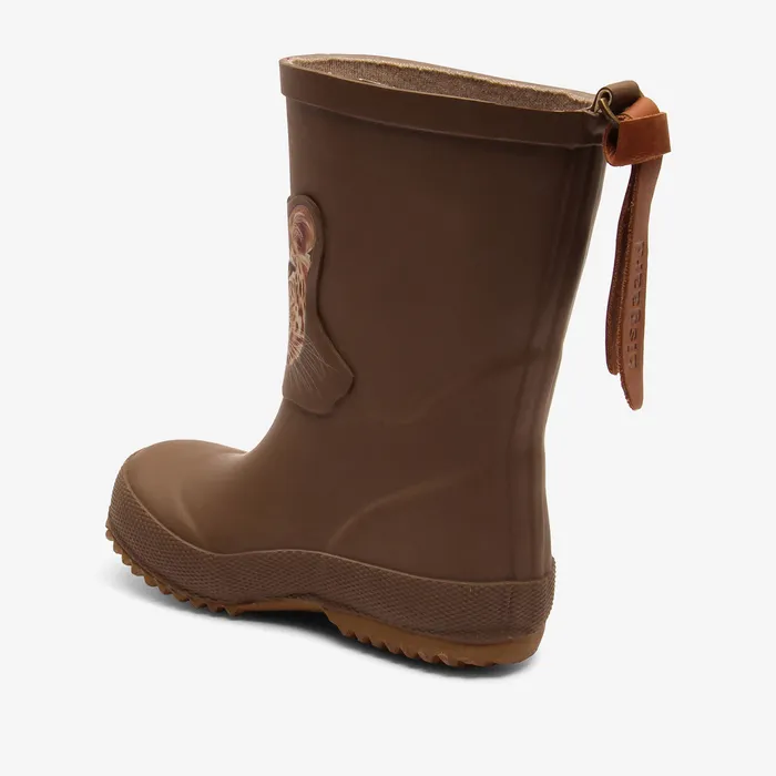 KIDS basic rubber brownjaguar Brown Rubber boots bisgaardshoes