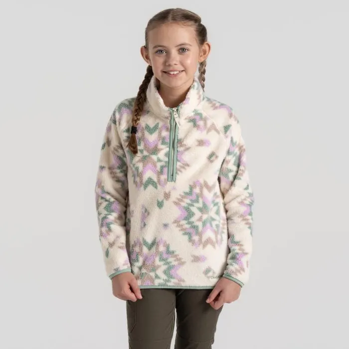 Kids Half Zip Fleece Craghoppers Kid039s Pico Half Zip Fleece Calico Print