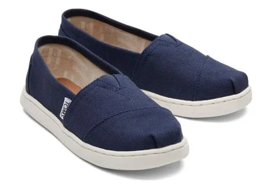 Kids KidsYouth Alpargata Navy Canvas Kids Shoe Navy TOMS Alpargatas