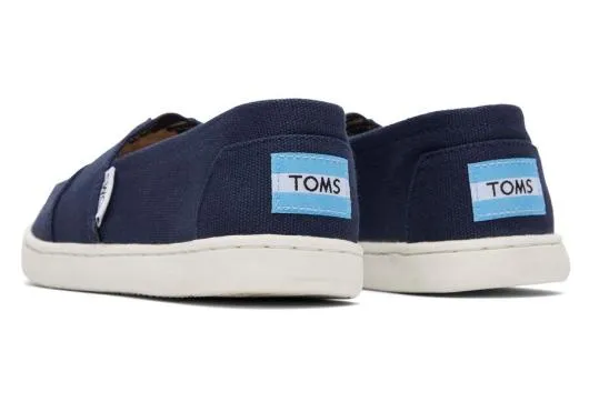 Kids KidsYouth Alpargata Navy Canvas Kids Shoe Navy TOMS Alpargatas