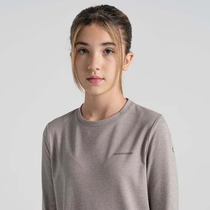 Kids Long Sleeve Craghoppers Kid039s NosiLife Jago Long Sleeved TShirt Soft Grey Marl Kids Long Sleeve Craghoppers Kid039s NosiLife Jago Long Sleeved TShirt Soft Grey Marl