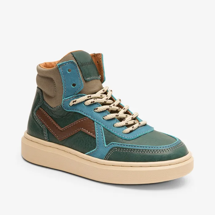 KIDS mio l cedar wood Blue Sneakers bisgaardshoes