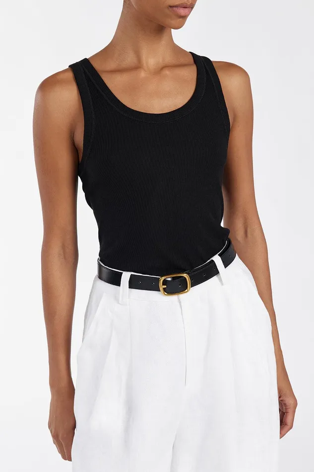 LEE BLACK KNIT TANK Women DISSH Tanks