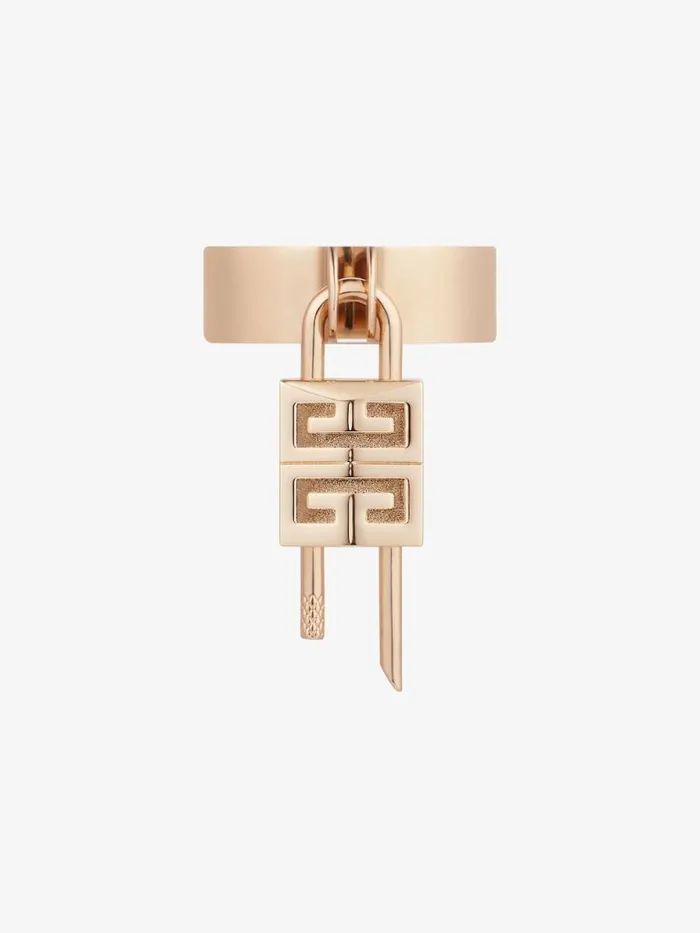 Lock Ring In Metal Rose Golden Women Givenchy Jewelry