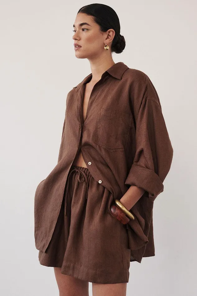 LUNE FONDANT LINEN SHORT Women DISSH Shorts