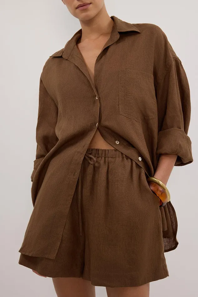 LUNE FONDANT LINEN SHORT Women DISSH Shorts