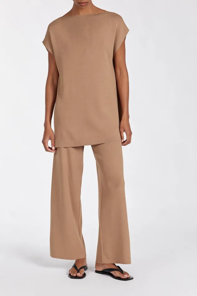 MABLE TAN KNIT PANT Women DISSH Pants