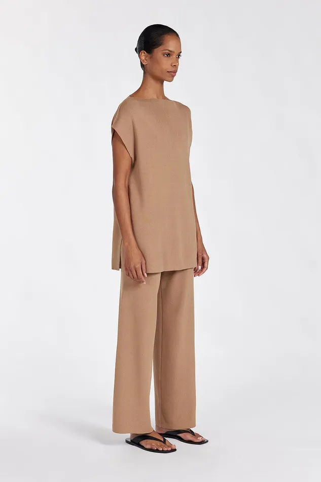 MABLE TAN KNIT PANT Women DISSH Pants