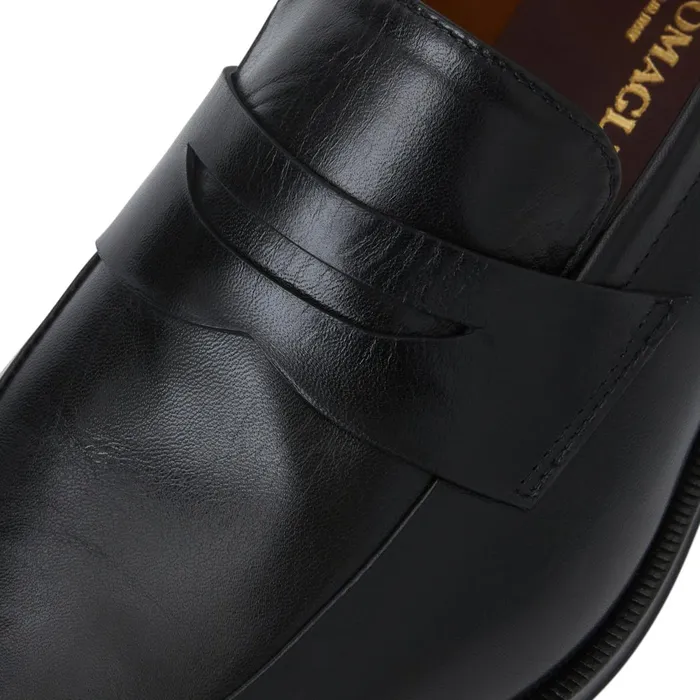 Maioco Slip On Loafer Black Leather Men Bruno Magli Loafers and Slipons