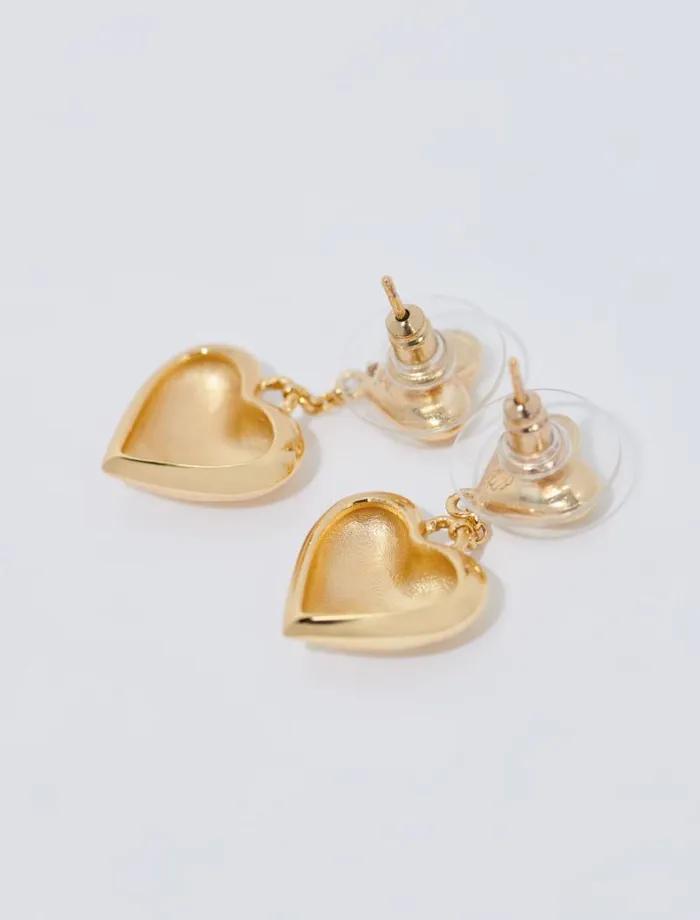 Maje Jewelry Womens Heart Earrings Gold