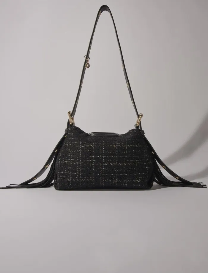 Maje Mini Bags Womens Tweed Miss M Mini Bag Black