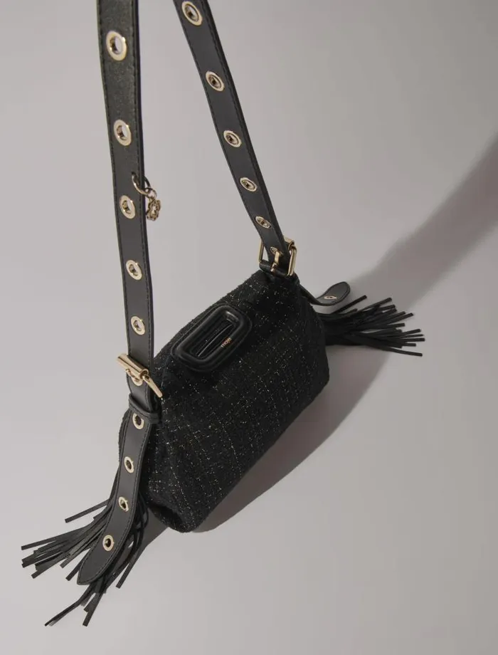 Maje Mini Bags Womens Tweed Miss M Mini Bag Black