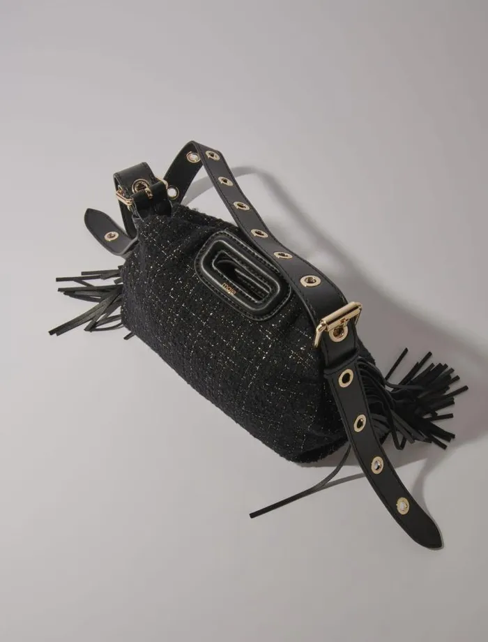 Maje Mini Bags Womens Tweed Miss M Mini Bag Black
