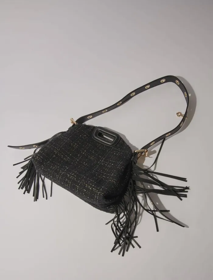 Maje Mini Bags Womens Tweed Miss M Mini Bag Black