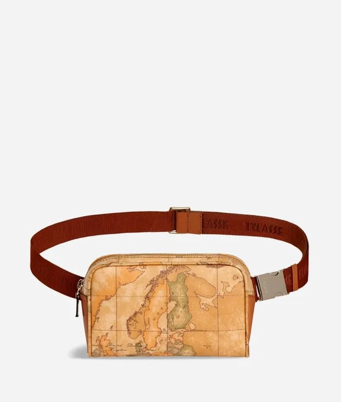 Man Backpacks and Belt Bags Alviero Martini Geo Classic Belt Bag With Fabric Strap Man Backpacks and Belt Bags Alviero Martini Geo Classic Belt Bag With Fabric Strap