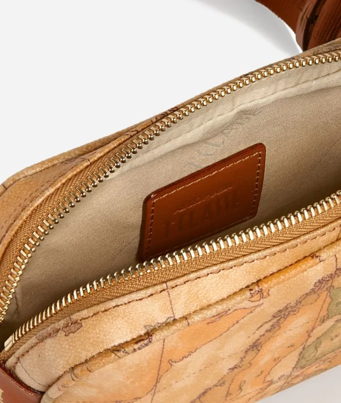 Man Backpacks and Belt Bags Alviero Martini Geo Classic Belt Bag With Fabric Strap