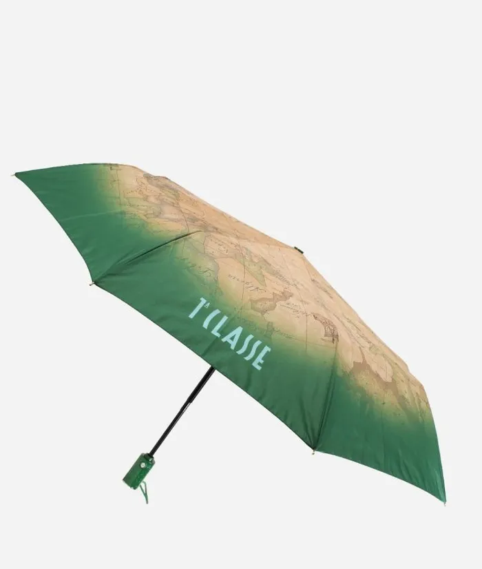 Man Umbrellas Alviero Martini Geo Gradient Mini Umbrella Green