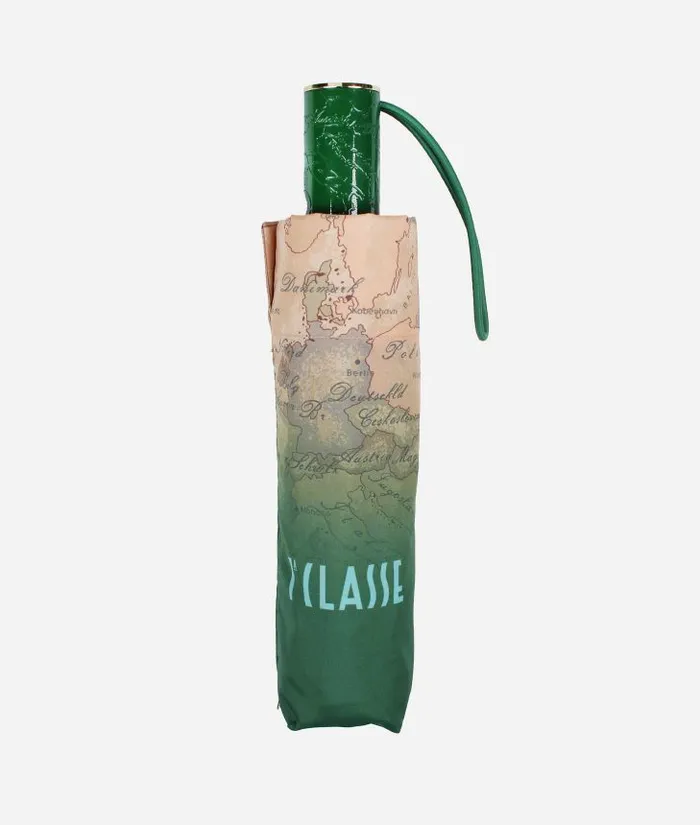Man Umbrellas Alviero Martini Geo Gradient Mini Umbrella Green