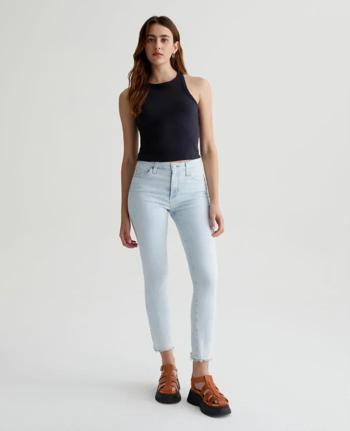 Mari Crop Optimist Moonwash Women AG Jeans Denim