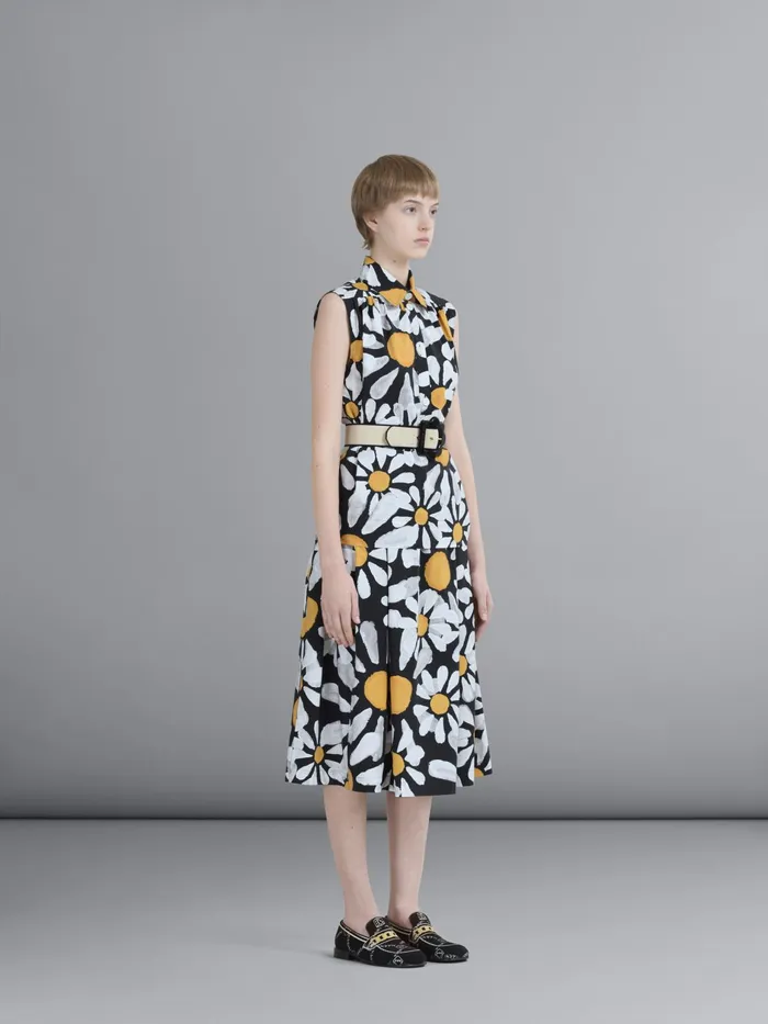 Marni Euphoria Print Cotton Poplin Top Black Womens Tops and Shirts Marni Euphoria Print Cotton Poplin Top Black Womens Tops and Shirts