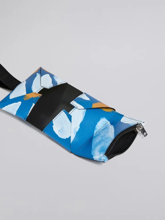 Marni Euphoria Print Trifold Wallet Royal Mens Wallets and Small Leather Goods Marni Euphoria Print Trifold Wallet Royal Mens Wallets and Small Leather Goods
