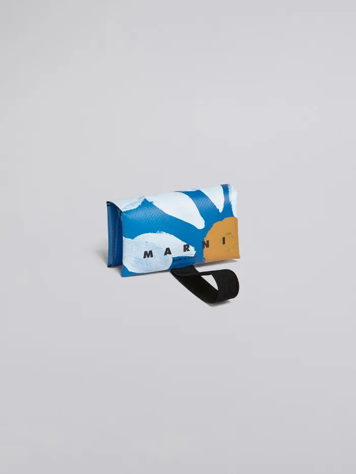Marni Euphoria Print Trifold Wallet Royal Mens Wallets and Small Leather Goods Marni Euphoria Print Trifold Wallet Royal Mens Wallets and Small Leather Goods