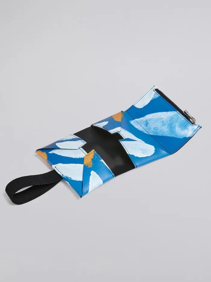Marni Euphoria Print Trifold Wallet Royal Mens Wallets and Small Leather Goods Marni Euphoria Print Trifold Wallet Royal Mens Wallets and Small Leather Goods
