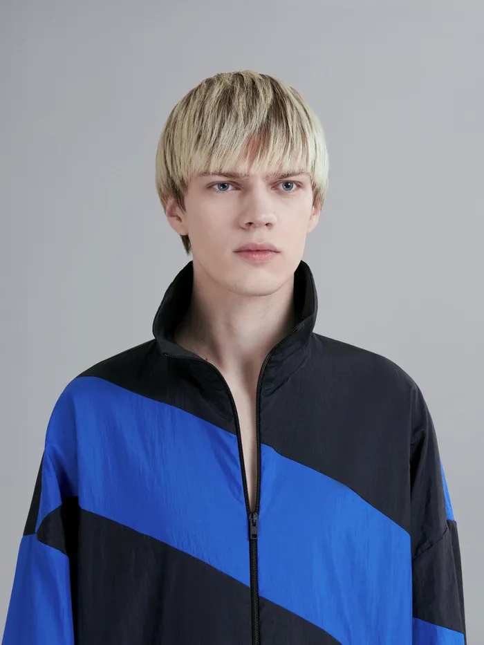 Marni Lightweight Crinkled Nylon Windbreaker Black Mens Coats and Jackets Marni Lightweight Crinkled Nylon Windbreaker Black Mens Coats and Jackets