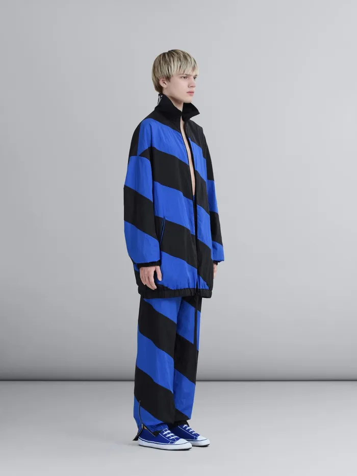 Marni Lightweight Crinkled Nylon Windbreaker Black Mens Coats and Jackets Marni Lightweight Crinkled Nylon Windbreaker Black Mens Coats and Jackets