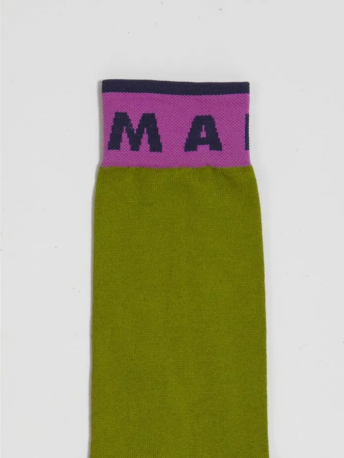 Marni Tone On Tone Green And Blueblack Cotton Nylon Sock Woodruff Womens Socks Marni Tone On Tone Green And Blueblack Cotton Nylon Sock Woodruff Womens Socks