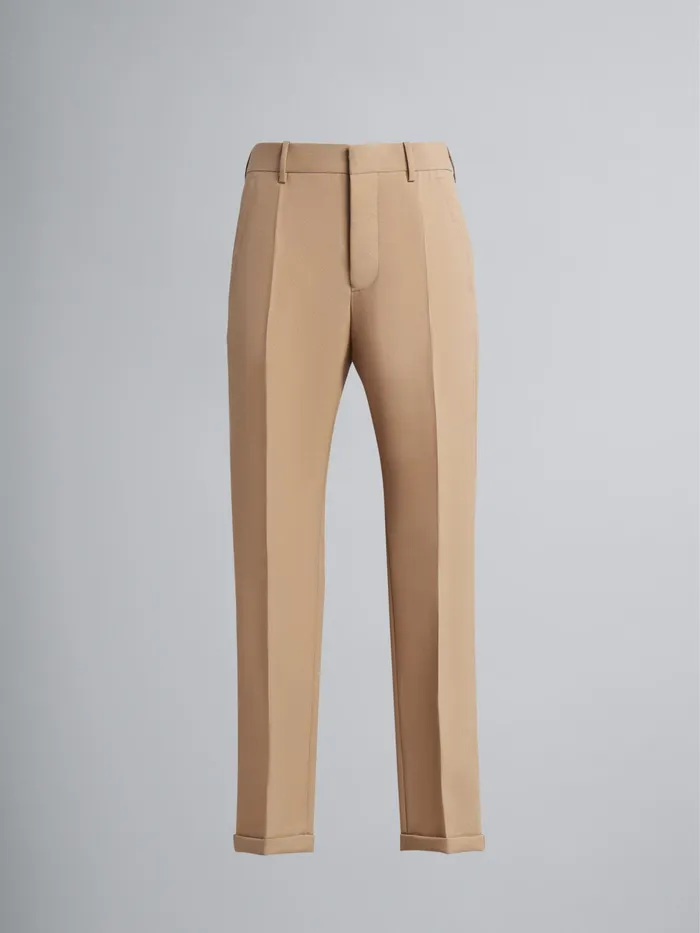 Marni Tropical Wool Straightleg Trousers Dijon Womens Pants