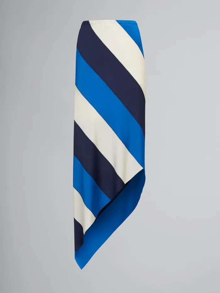 Marni Viscose Jersey Pencil Skirt Royal Womens Skirts