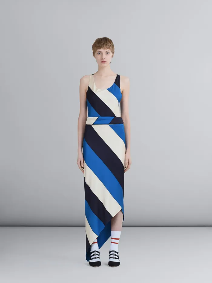 Marni Viscose Jersey Pencil Skirt Royal Womens Skirts Marni Viscose Jersey Pencil Skirt Royal Womens Skirts