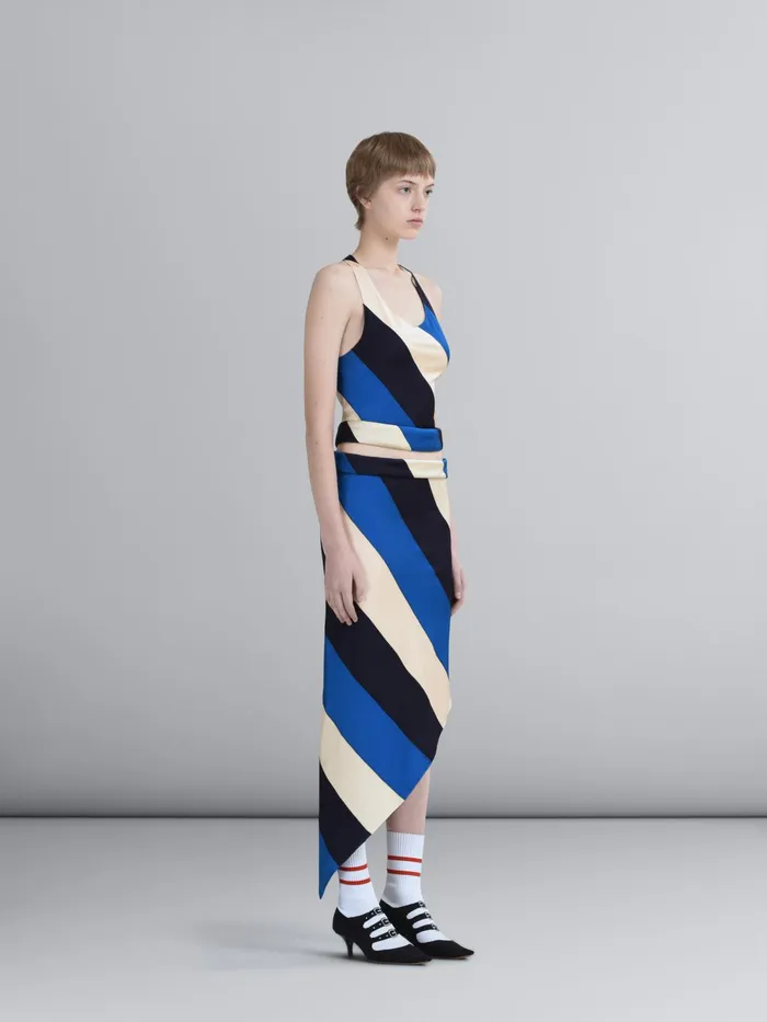 Marni Viscose Jersey Pencil Skirt Royal Womens Skirts Marni Viscose Jersey Pencil Skirt Royal Womens Skirts