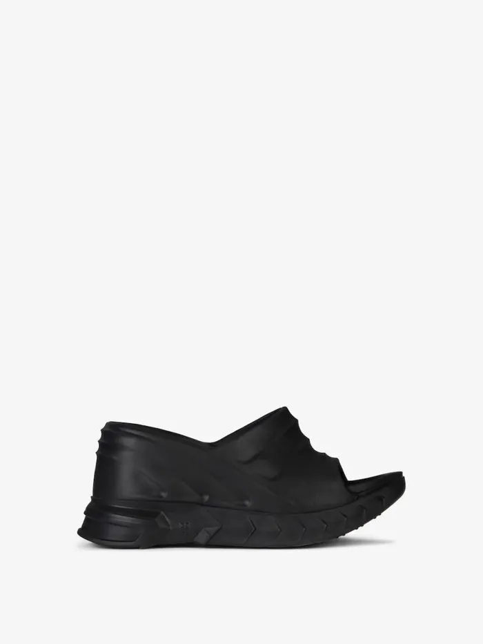Marshmallow Wedge Sandals In Rubber Black Women Givenchy Marshmallow