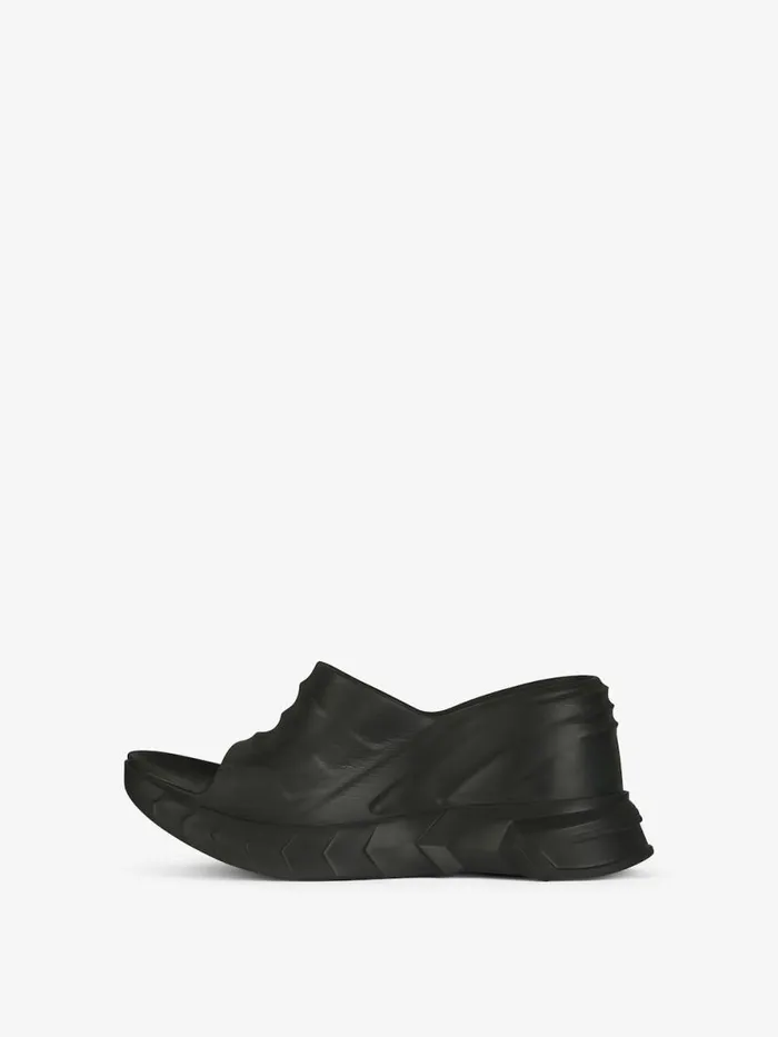 Marshmallow Wedge Sandals In Rubber Black Women Givenchy Marshmallow