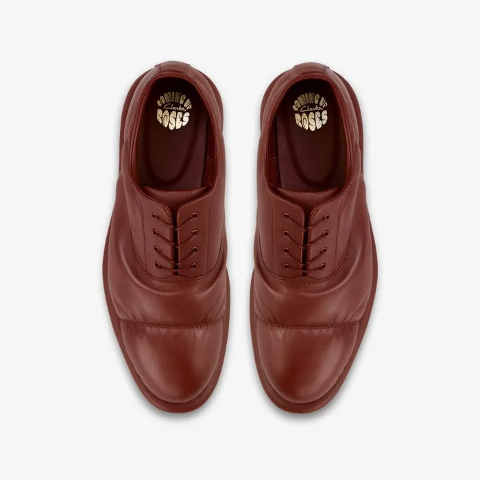 Martine Rose Mens Oxford 1 Oxblood Leather Men Clarks Casual Dress Shoes