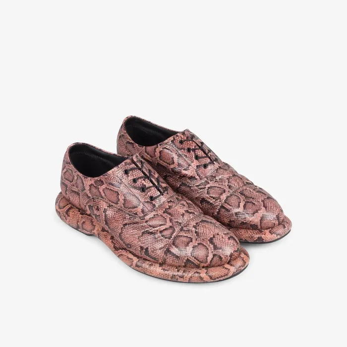 Martine Rose Womens Oxford 1 Rose Snake Women Clarks Loafers and Oxfords