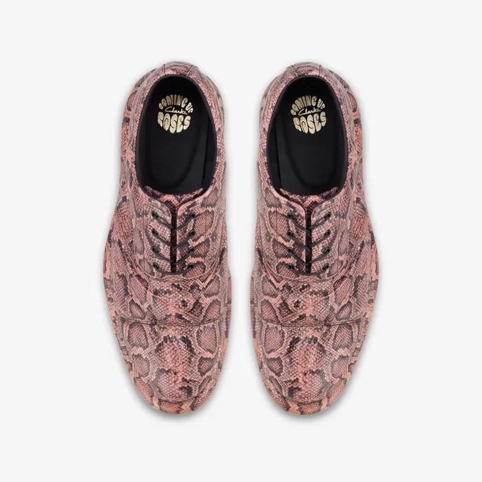 Martine Rose Womens Oxford 1 Rose Snake Women Clarks Loafers and Oxfords