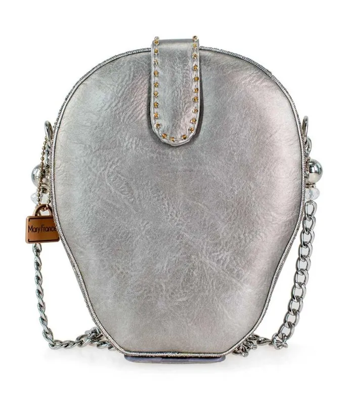 Mary Frances Shining Skull Crossbody Handbag Accessories Unique Vintage Novelty Bags