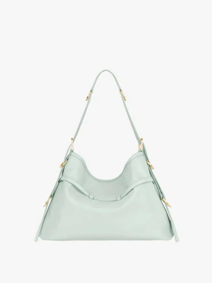 Medium Voyou Bag In Leather Celadon Women Givenchy Shoulder Bags