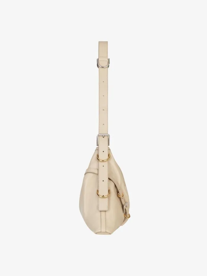 Medium Voyou Bag In Leather Natural Beige Women Givenchy Shoulder Bags