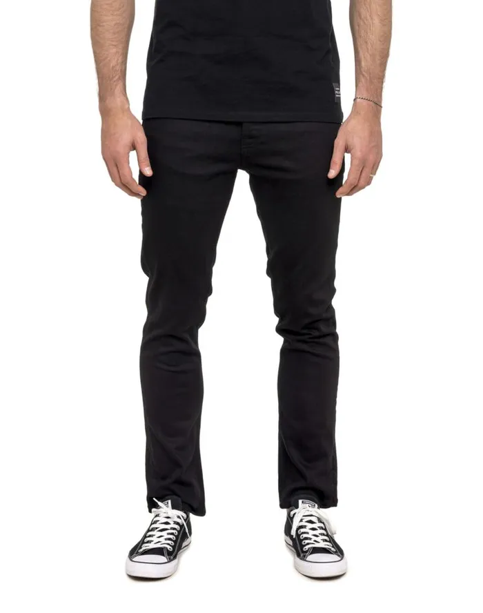 Men039s Pants DENING CLASSIC BLACK Eshop PullIn Straight