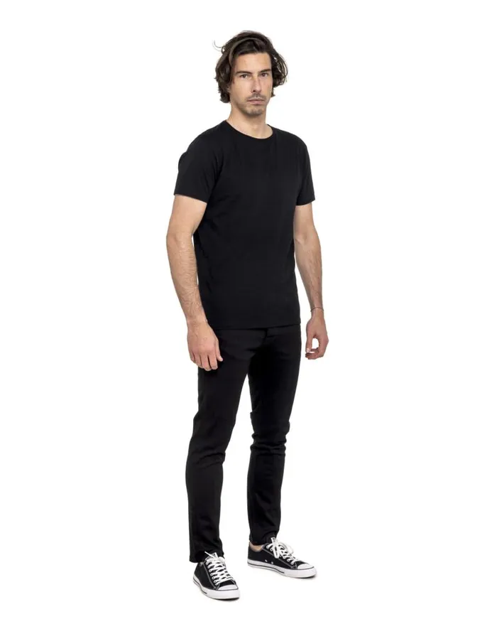 Men039s Pants DENING CLASSIC BLACK Eshop PullIn Straight