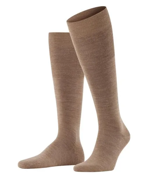 Men Airport Men Kneehigh Socks Nutmeg Mel FALKE Knee High Socks
