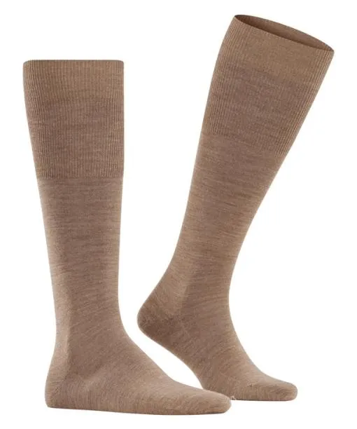 Men Airport Men Kneehigh Socks Nutmeg Mel FALKE Knee High Socks